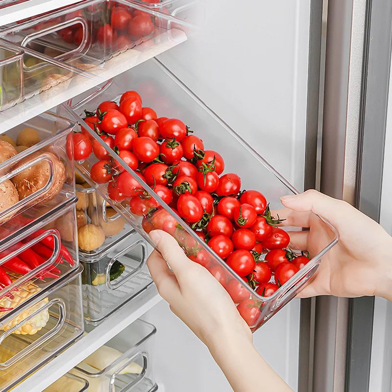 휴대용 투명 냉장고 식품 저장함