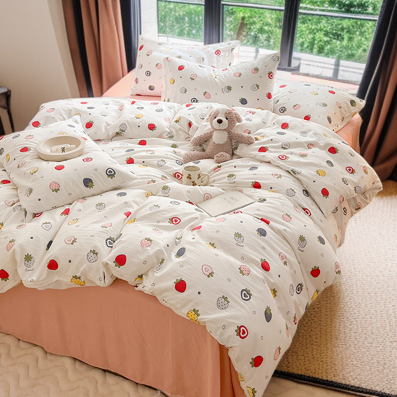 純棉床單被套三件套