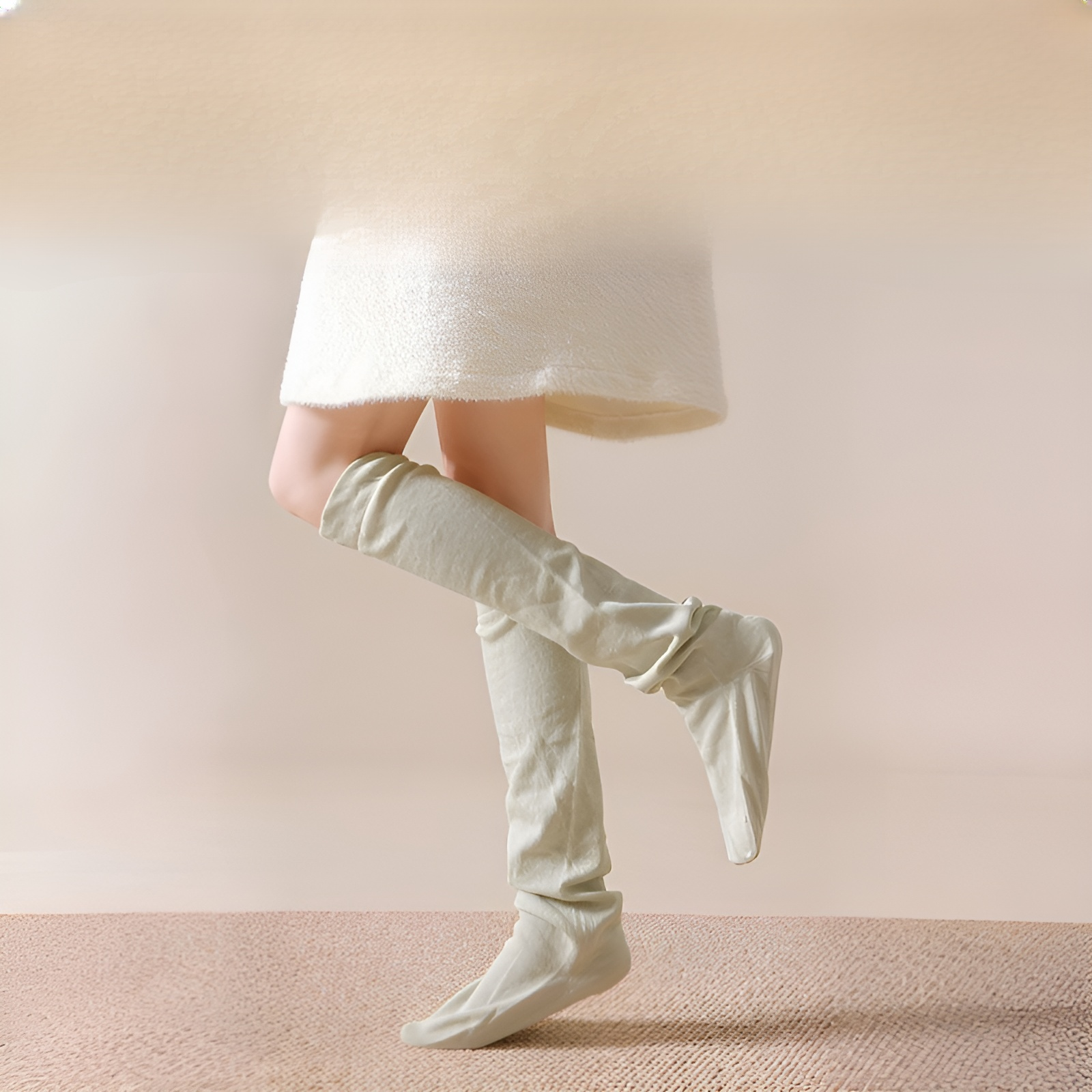 Extra dicke, wärmende, über-knie Schlafsocken