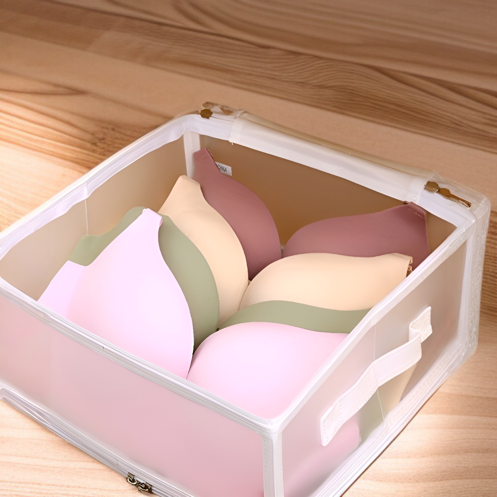 두꺼운 PP 플라스틱 투명 수납함