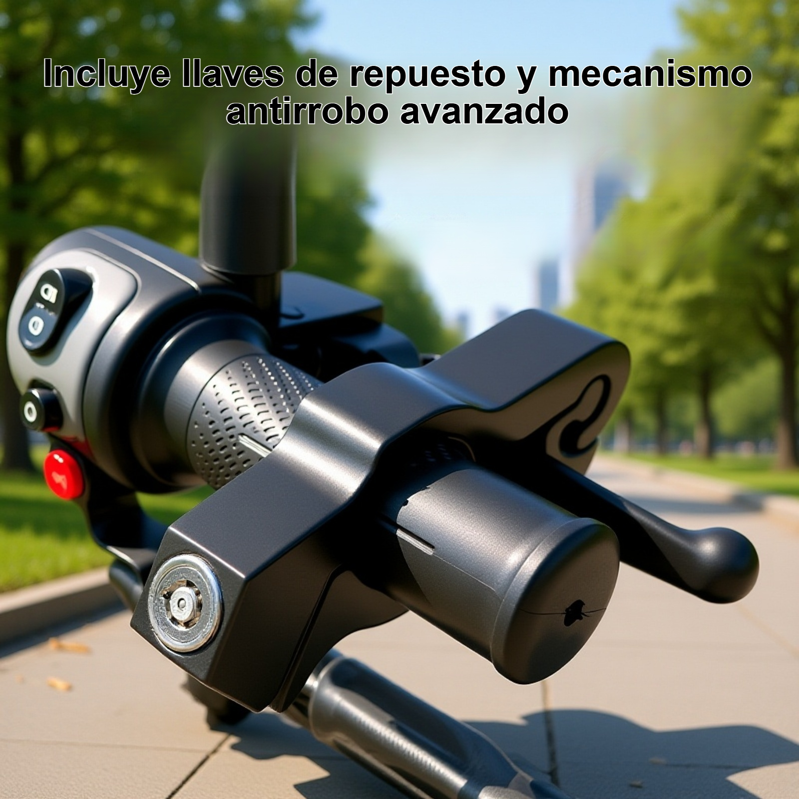Cerradura antirrobo para moto fácil de instalar