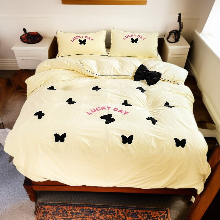 洗濯綿寝具少女ハート布団カバー学生寮寝具セット