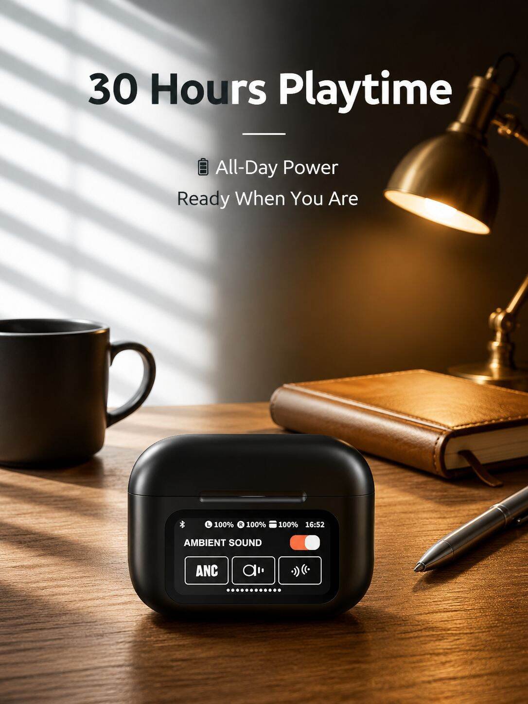 【ANC Dual Noise Cancellation】Wireless Earphones A9pro