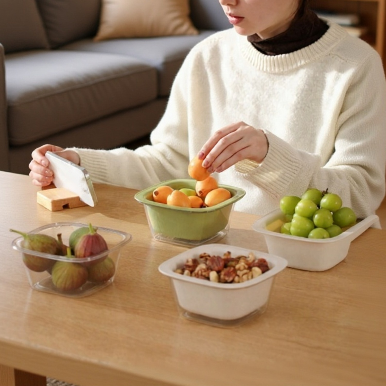 Durable Plastic Mini Colander for Home Use