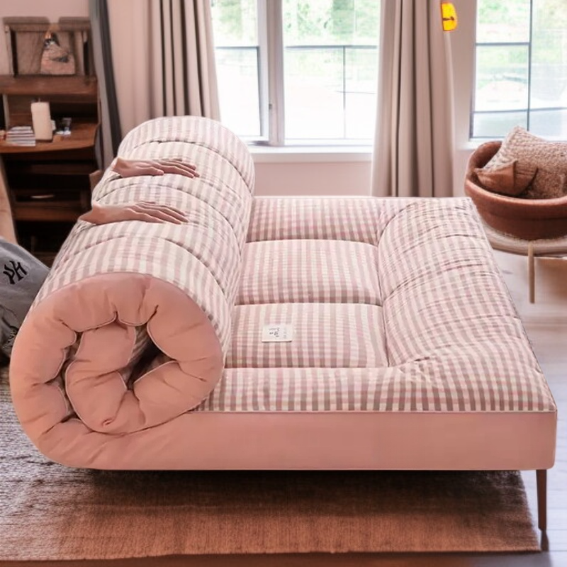 기숙사 학생 매트리스 두꺼운 진드기 방지 매트리스 이불 보호대 피부 친화 벨벳 학생 기숙사 요 접이식 침대 쿠션