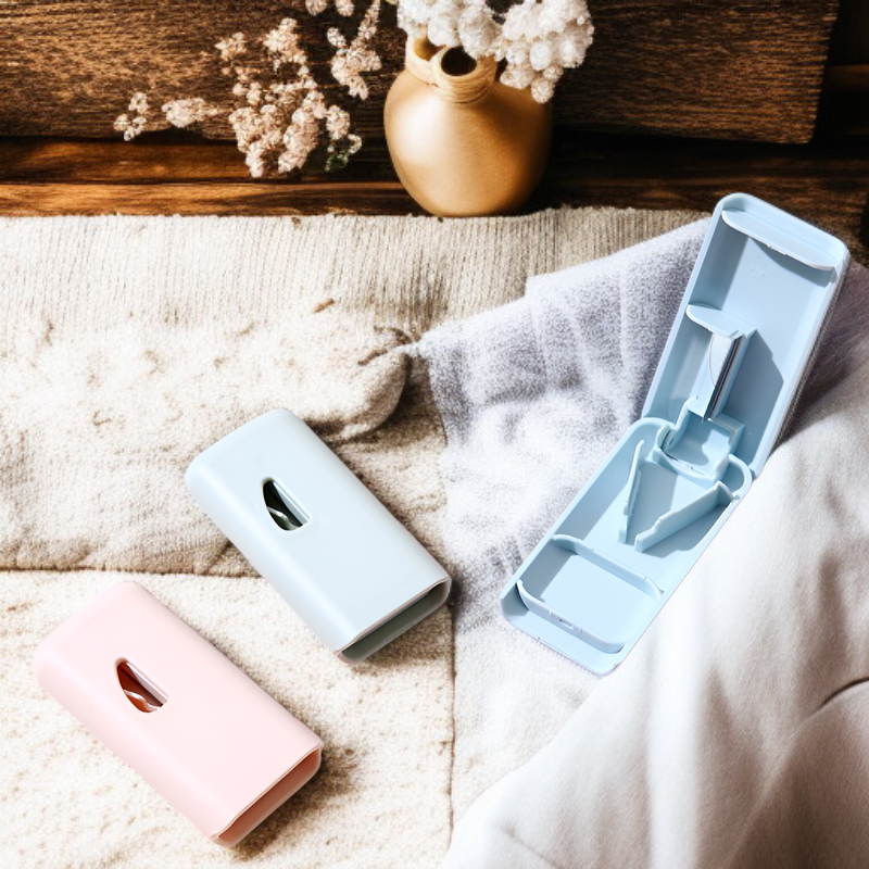 휴대용 심플 롱형 알약 커터기 약통 보관함