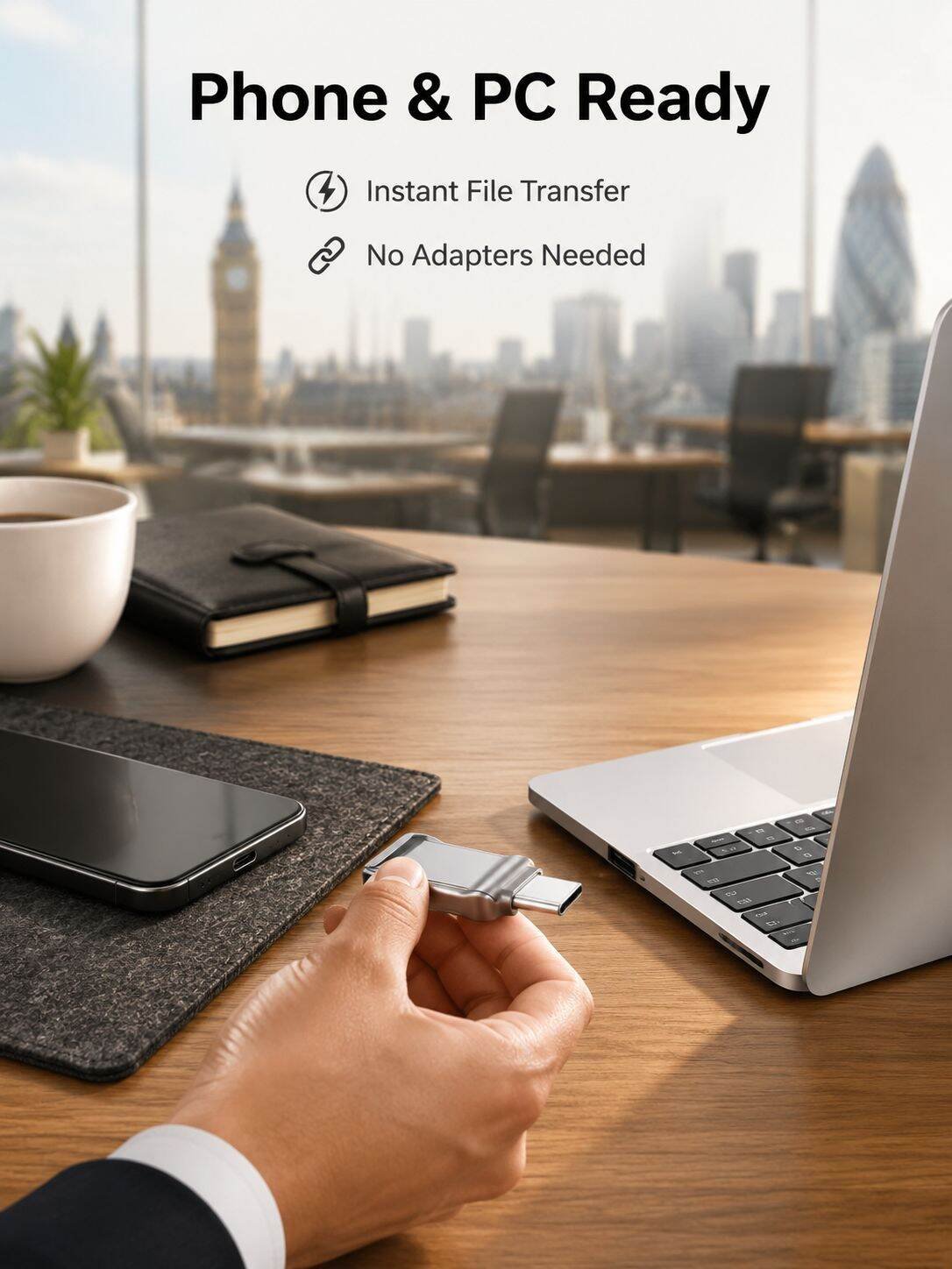 2TB Large Capacity Mini USB Flash Drive, Compatible with Phones and Computers