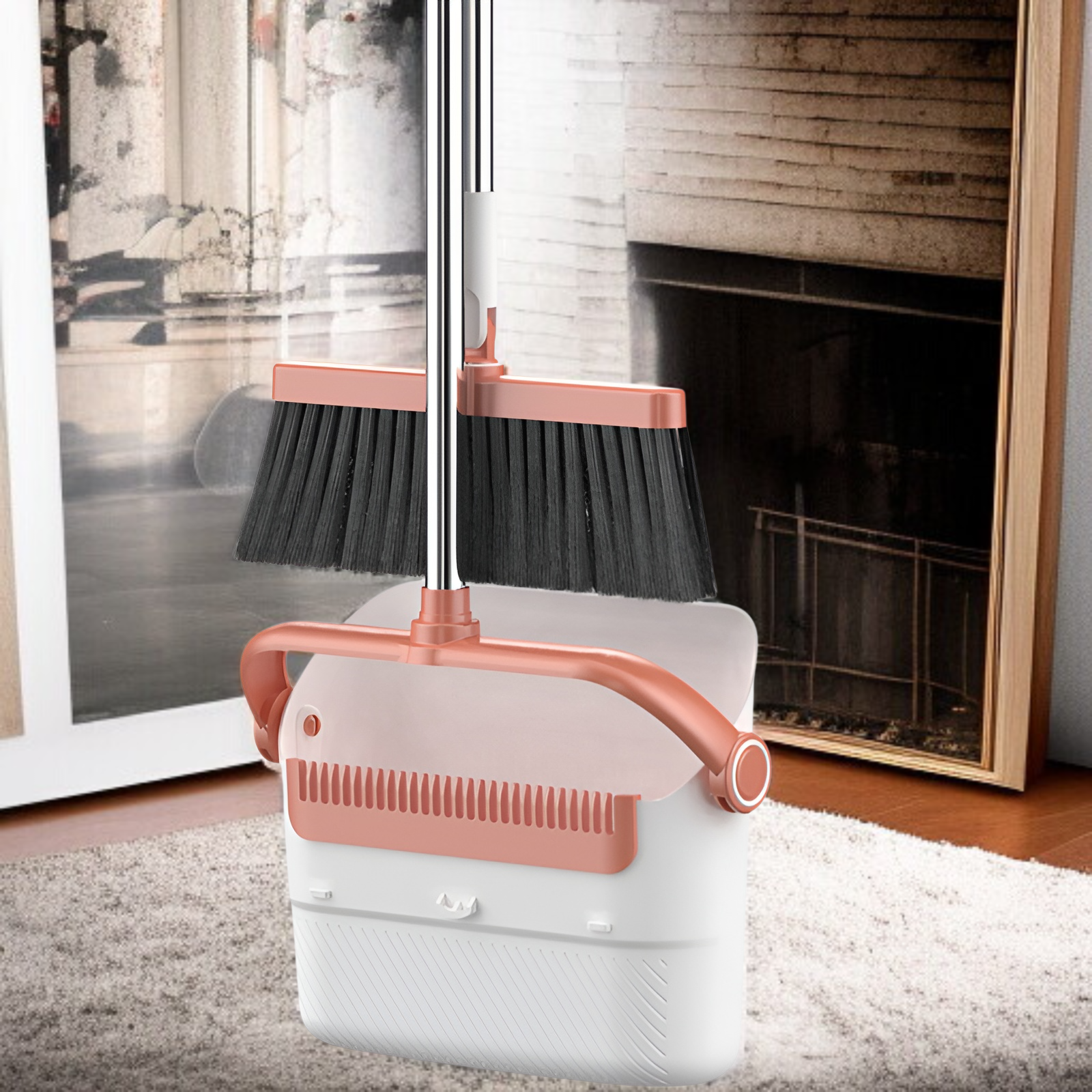 折りたたみ式家庭用ほうきとちりとりセットソフトほうき多機能キッチンとバスルームスクレーパーアーティファクト1個配送