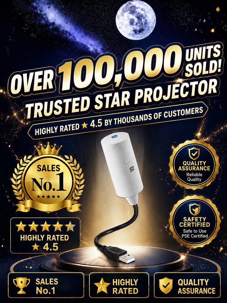 Starry Sky Projection Night Light