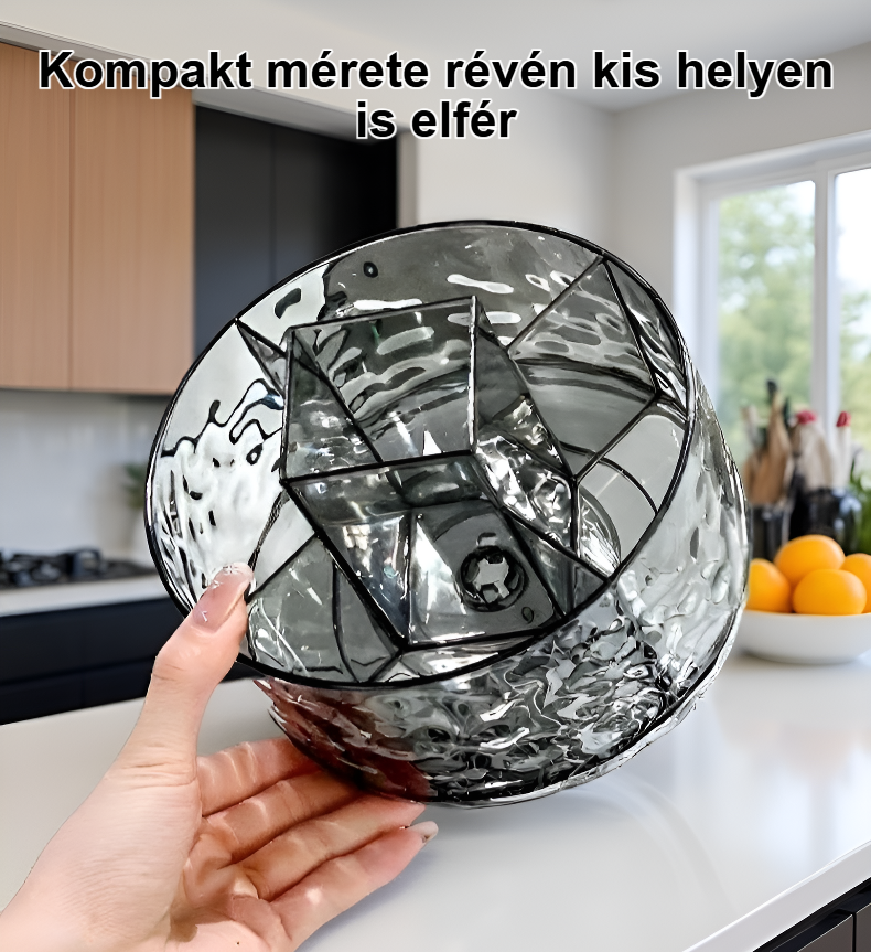 Vízfodrozódásos mintázatú tárolódoboz részlete