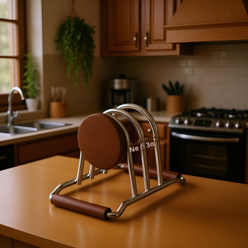 Tartós acél vágódeszka tartó részletes képe