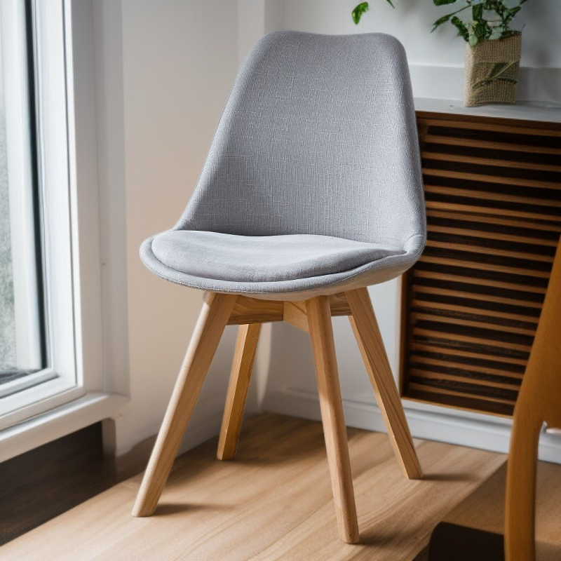 홈 심플 원목 등받이 의자