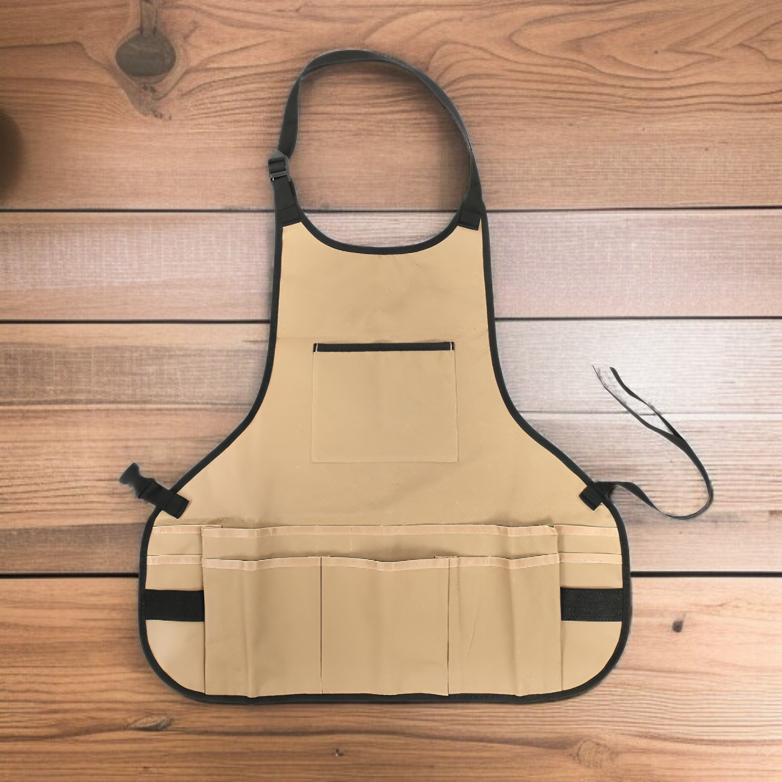 ガーデンツールエプロン 大容量 ガーデニング 収穫用エプロン マルチポケット 自動車修理 マスター作業服