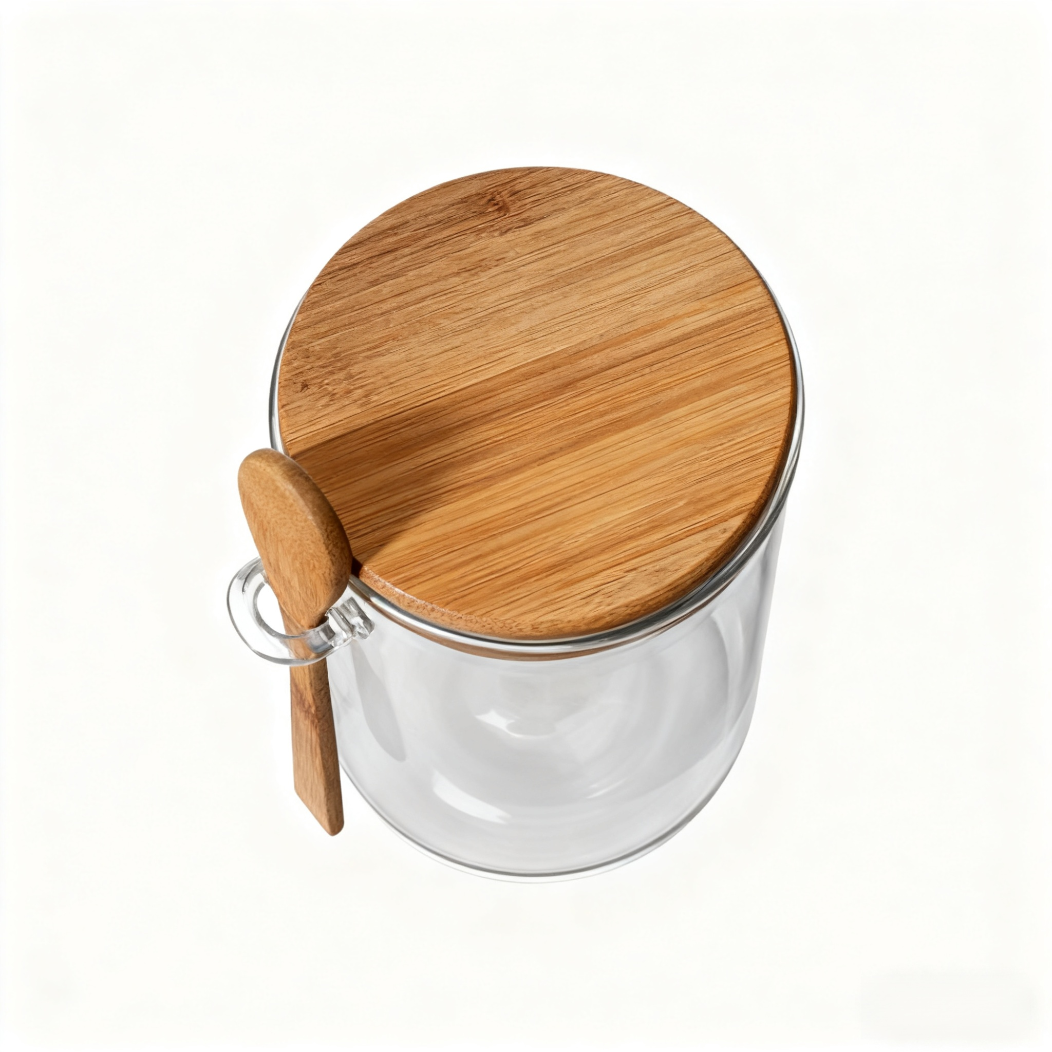 뚜껑이 있는 유리 밀폐 보관 용기