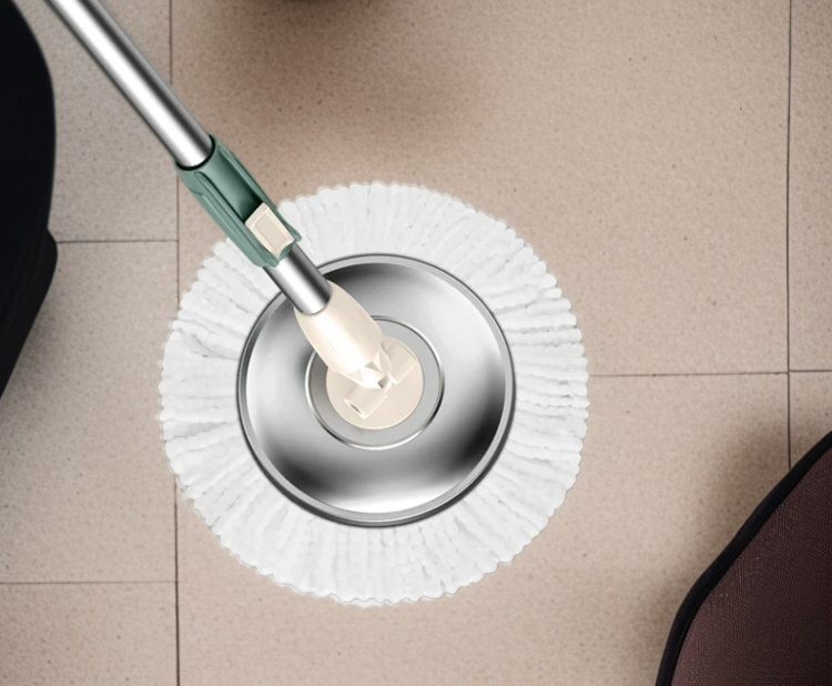 丈夫な素材のモップトロリー