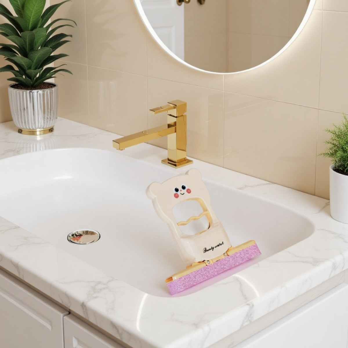 미니 탁상용 접이식 작은 대걸레