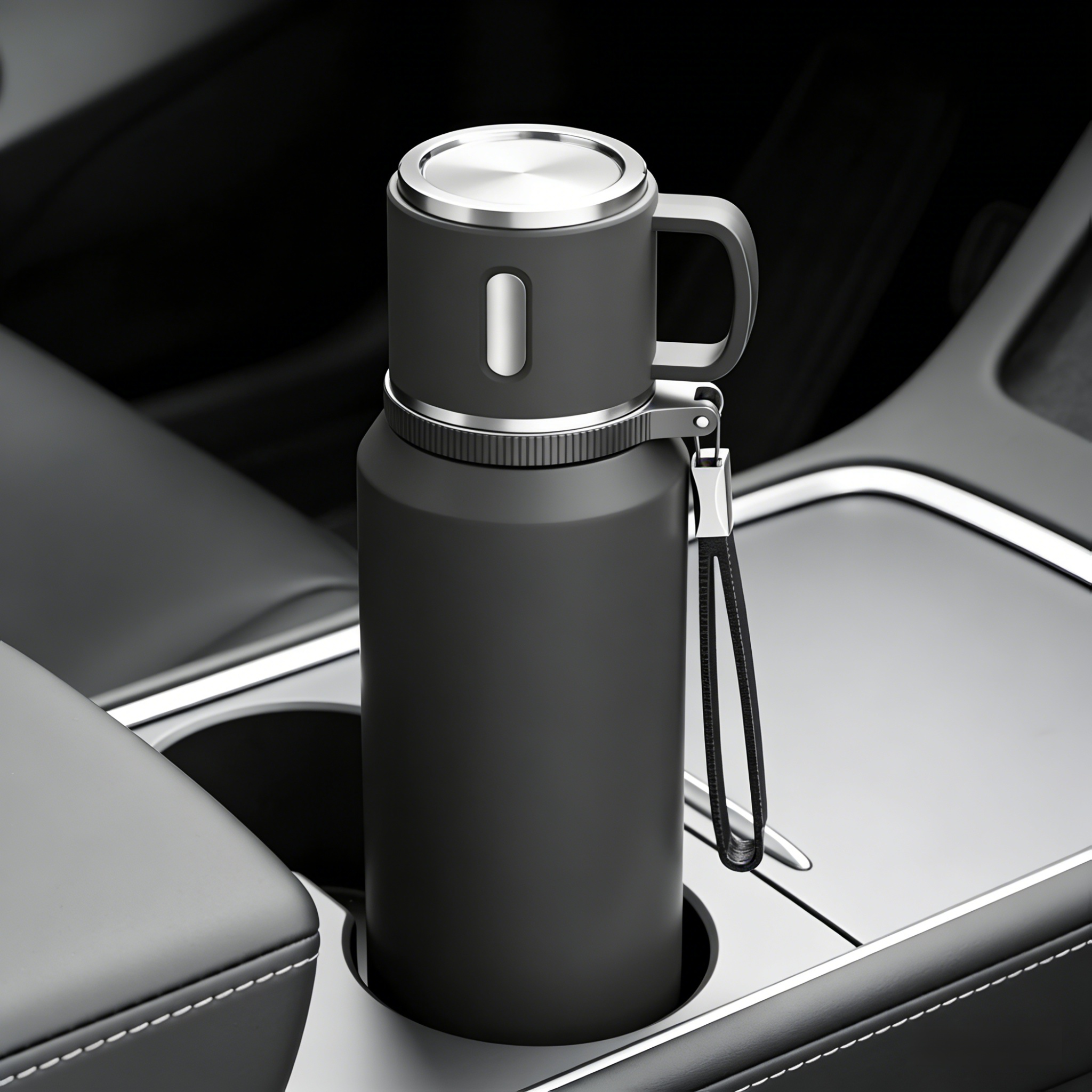 Reusable stainless steel coffee cup