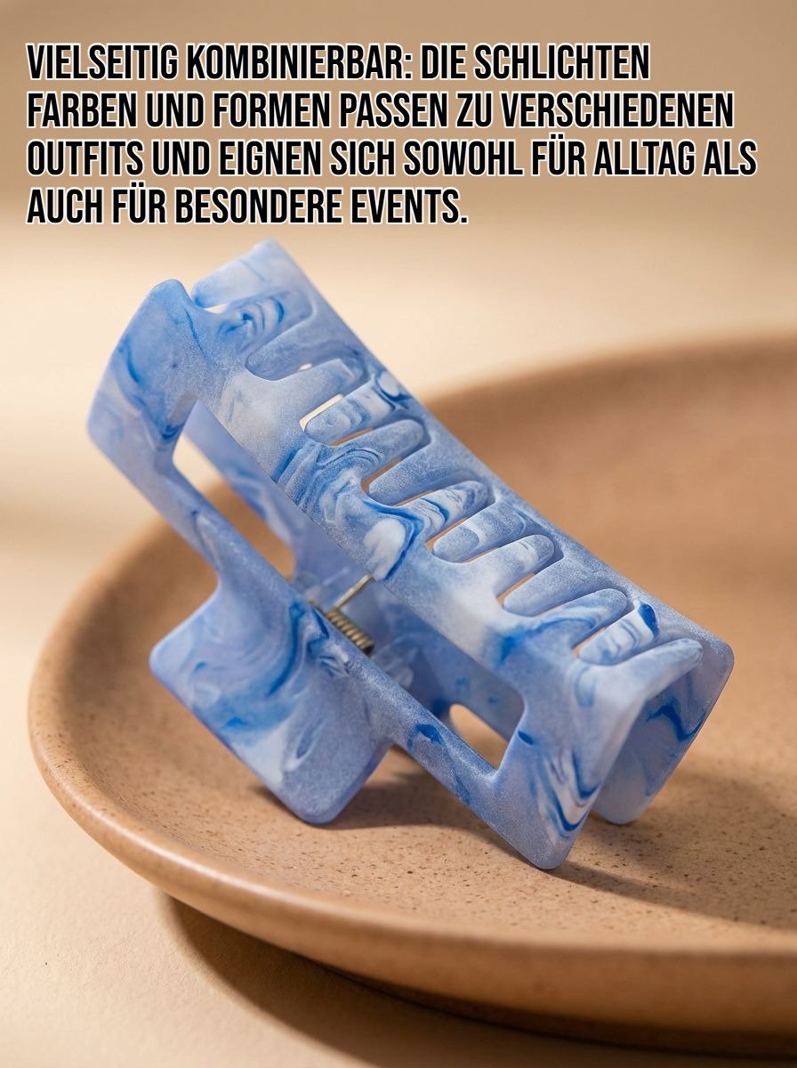 Minimalistisches Haarspangen-Set 4-teilig für Damen