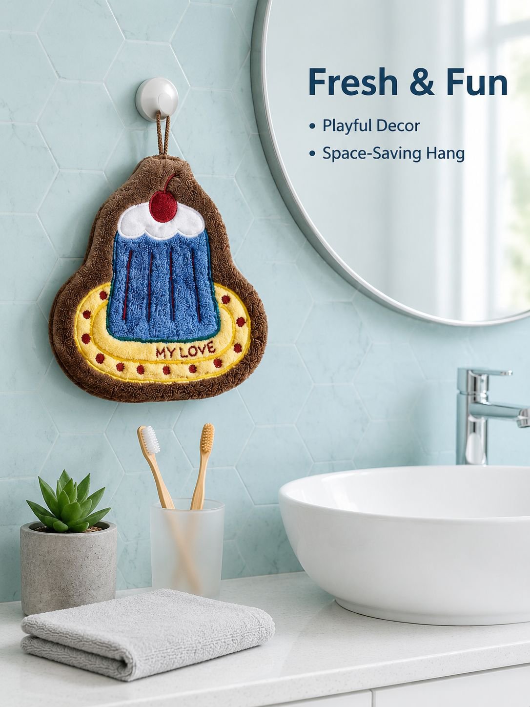 Home Hanging Absorbent Hand Towel