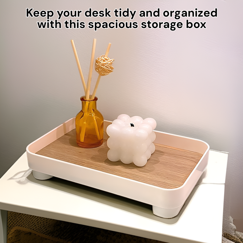 Practical Desktop Storage Box for Cosmetics and Keys