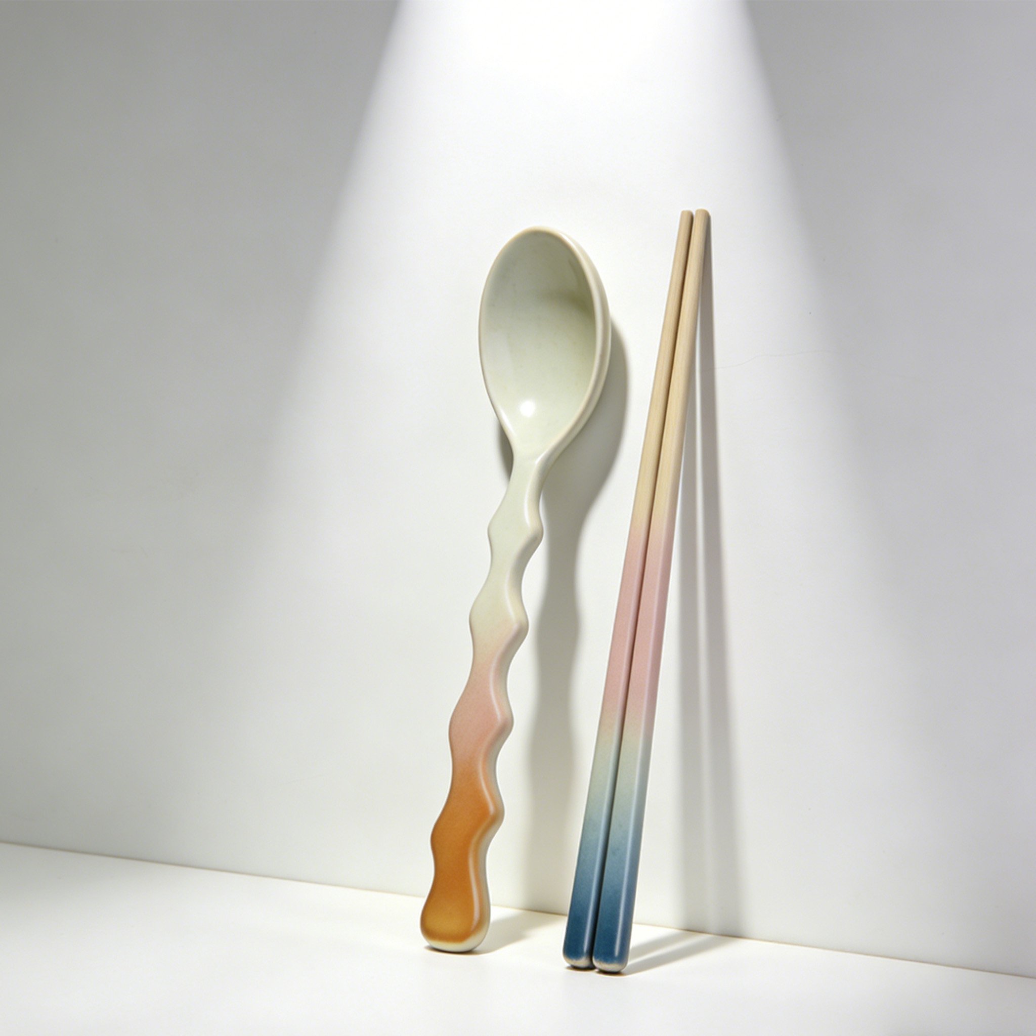 Σετ Κεραμικών Τσοπστίκ και Κουταλιού (Σετ των Έξι)