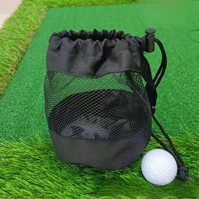 Single-Sided Mesh Drawstring Bag