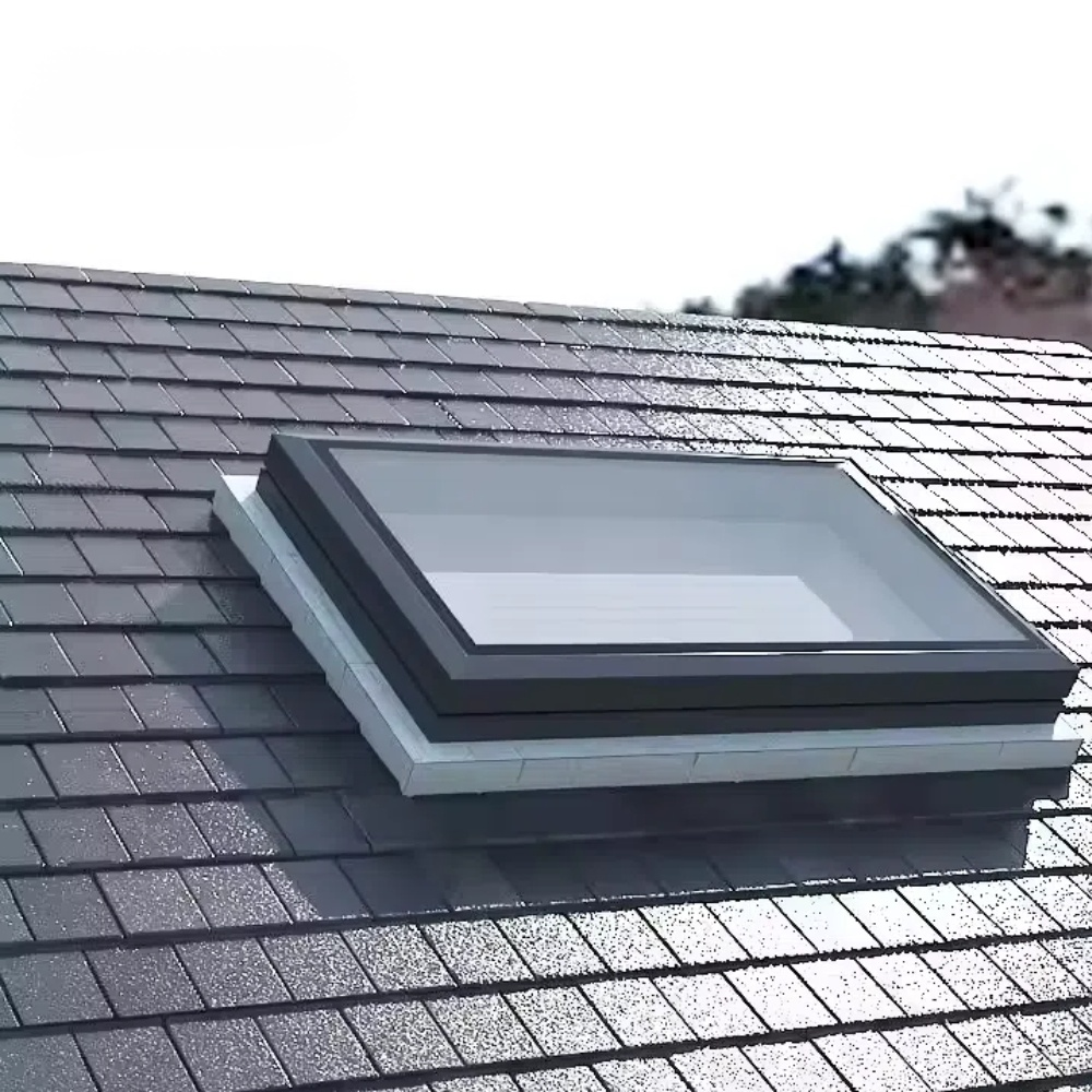 自動雙折室內地下室天窗垂直捲簾安全柵欄把手