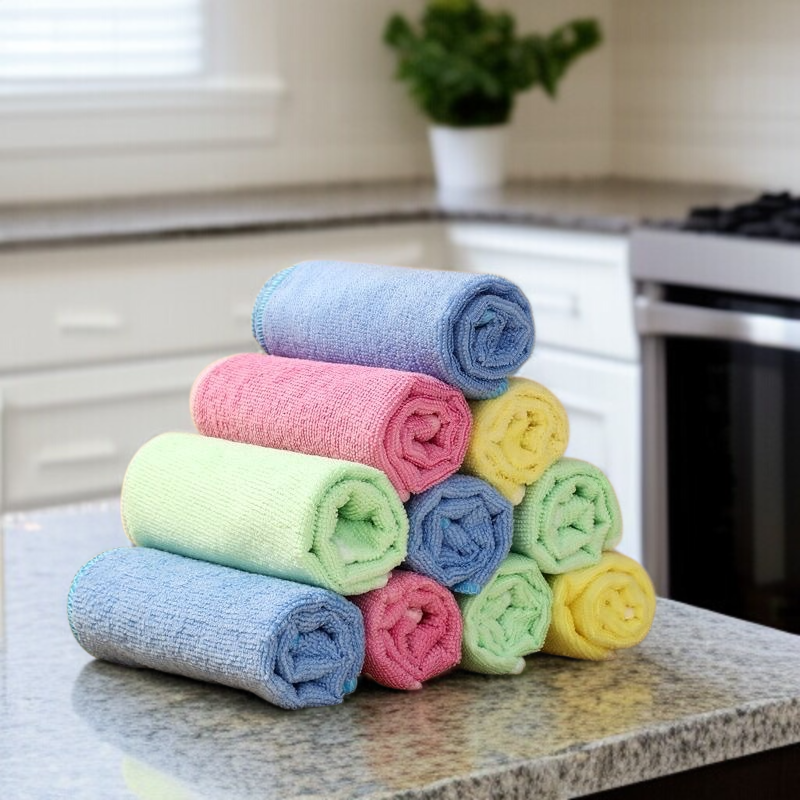 기름기 제거 극세사 행주 기름 묻히지 않고 털 빠짐 없는 식기세척 행주 고효율 클렌징 행주