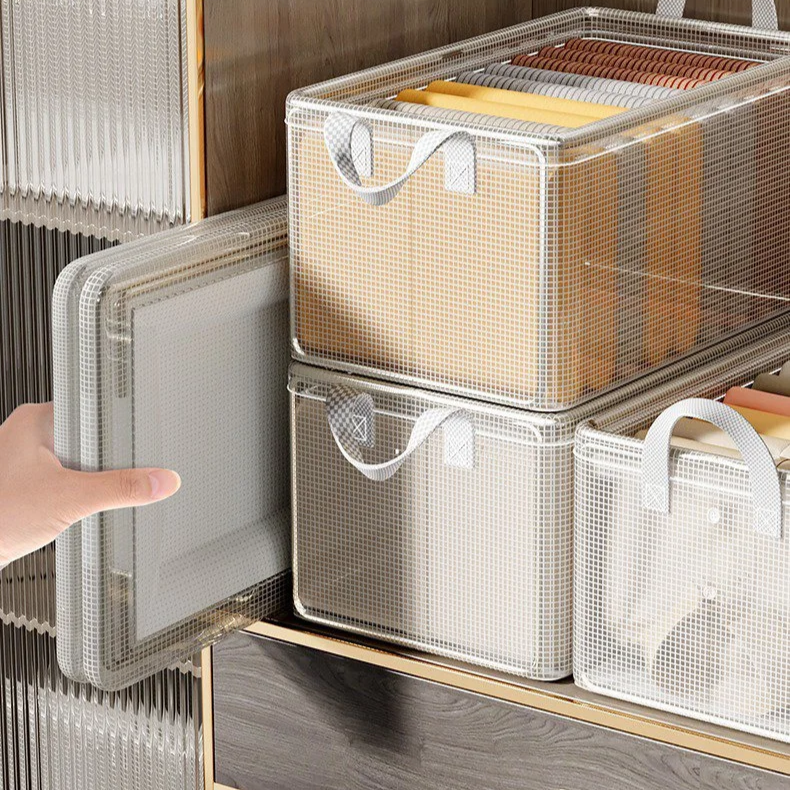Multifunktionale Kleideraufbewahrungsbox, Stahlrahmen Hosen Organizer