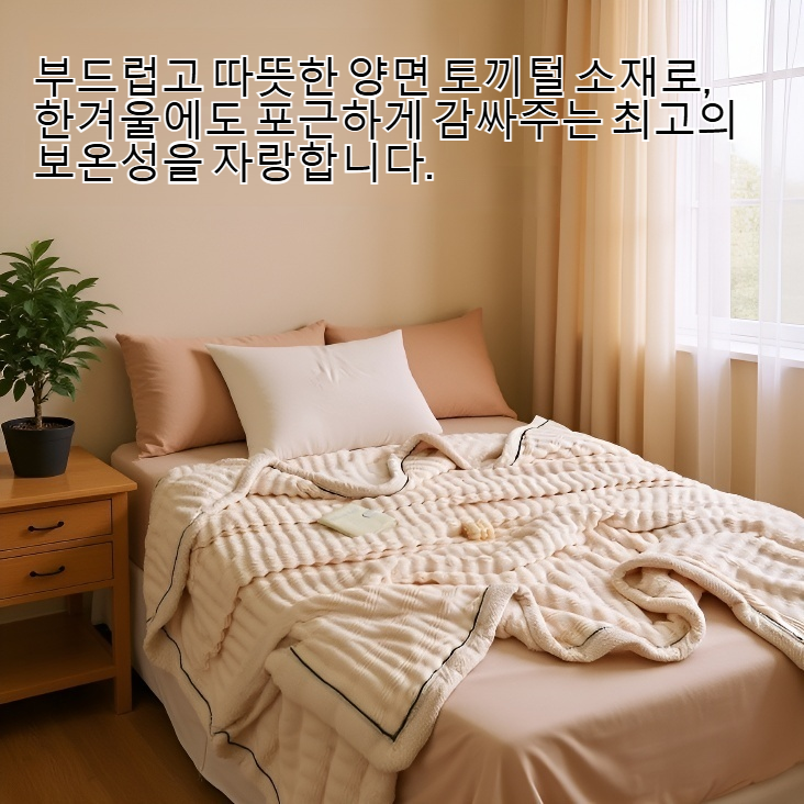 고품질 양면 토끼털 담요