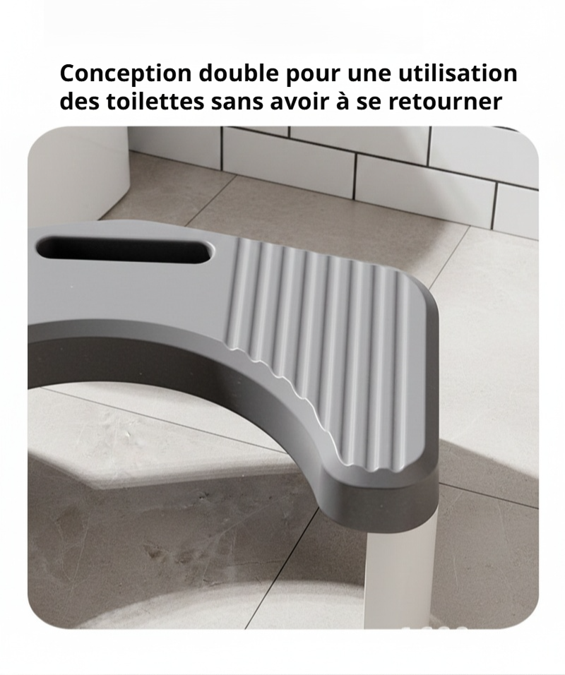 Tabouret facile à nettoyer pour salle de bain
