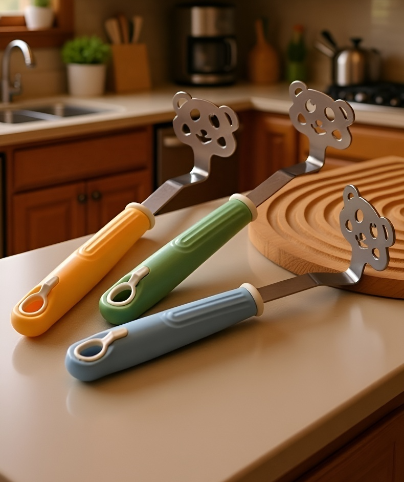 스테인리스 감자 으깨기 도구 전체 모습