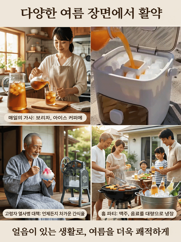 【게으른 사람의 신기】원터치 얼음 제조 신기