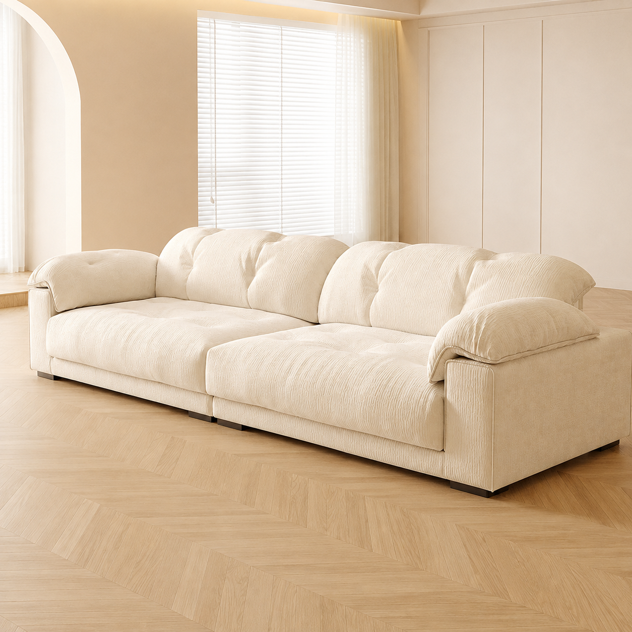 Sofa „Cremefarbene Wolke“