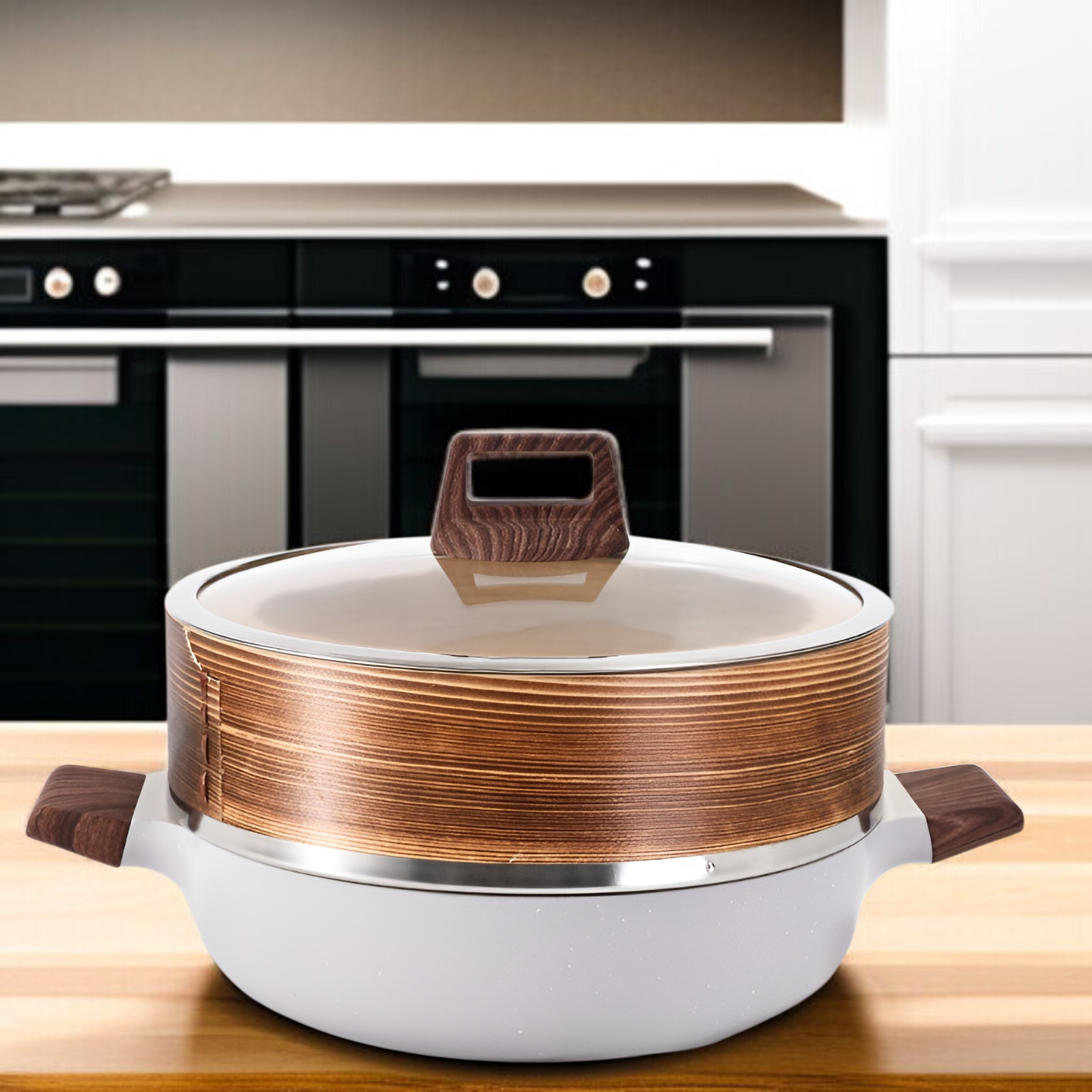 多目的家庭用蒸し器セット全体画像