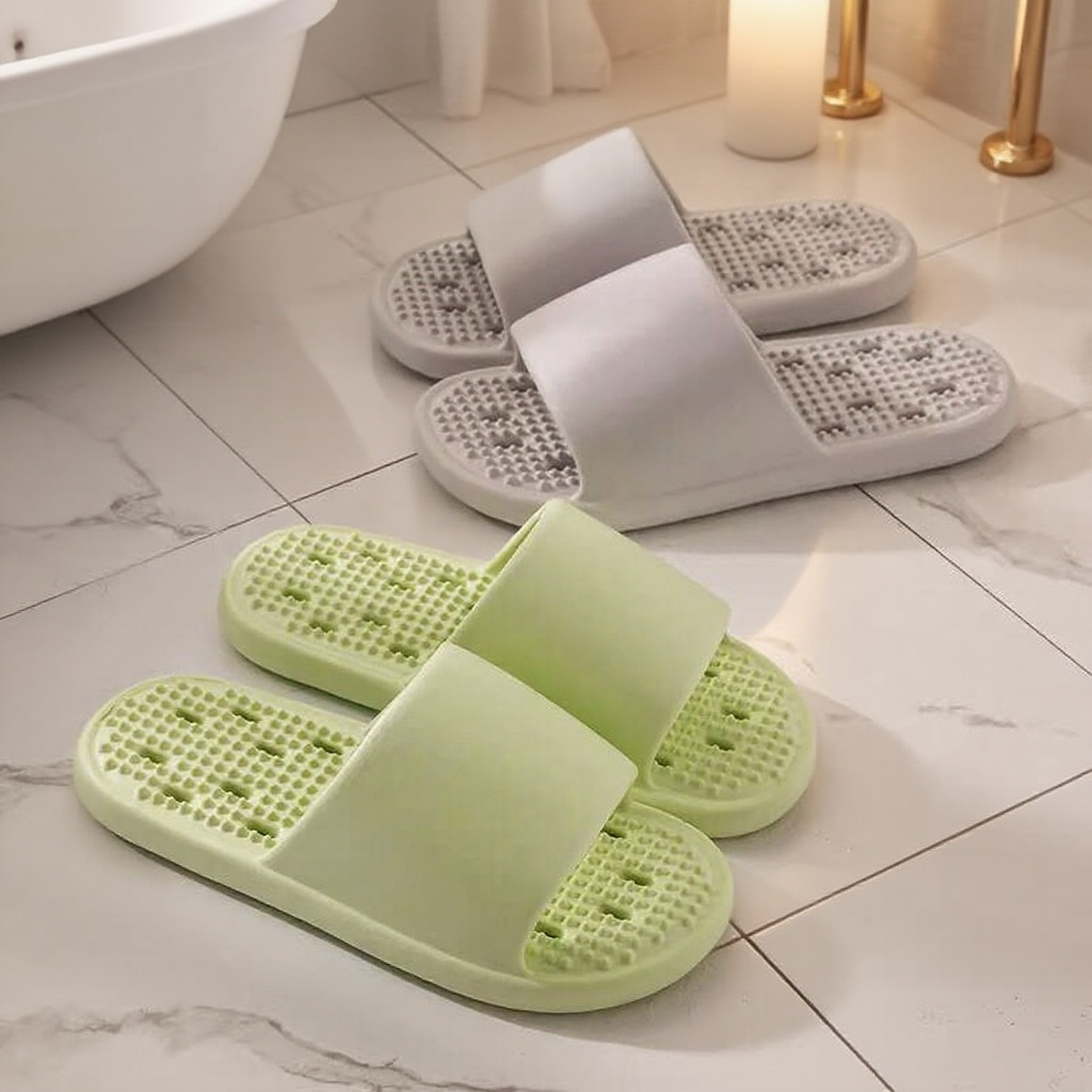 여자 욕실 목욕 미끄럼 방지 홈 슬리퍼