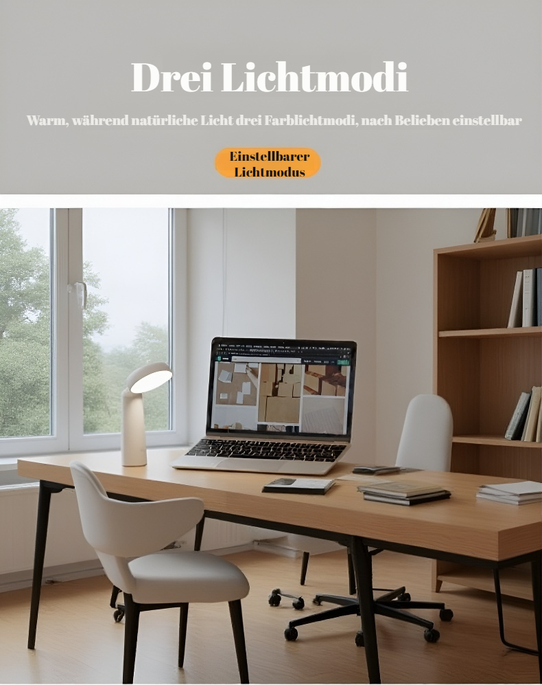 Multifunktionale LED Tischlampe im modernen Design