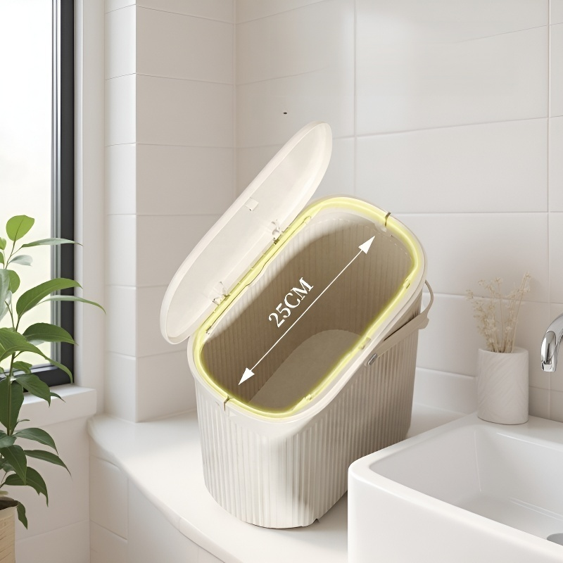 大容量フタ付きゴミ箱 