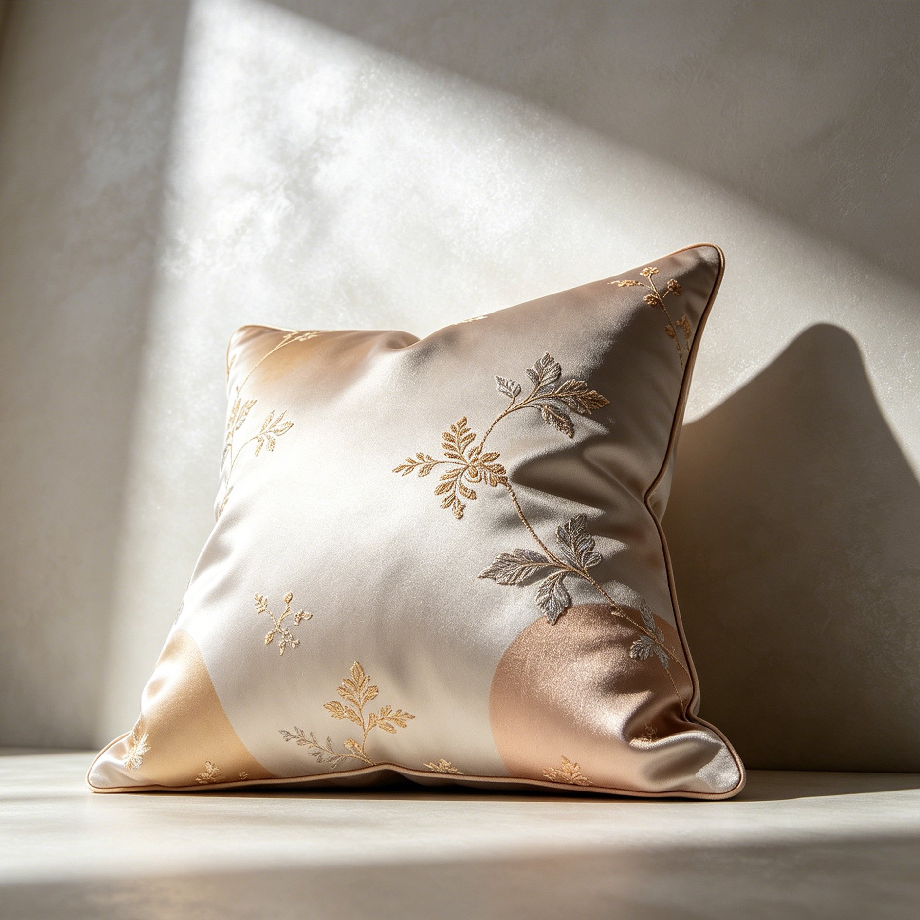 Luxuriöses Satin Kissen Set (3 Stück)
