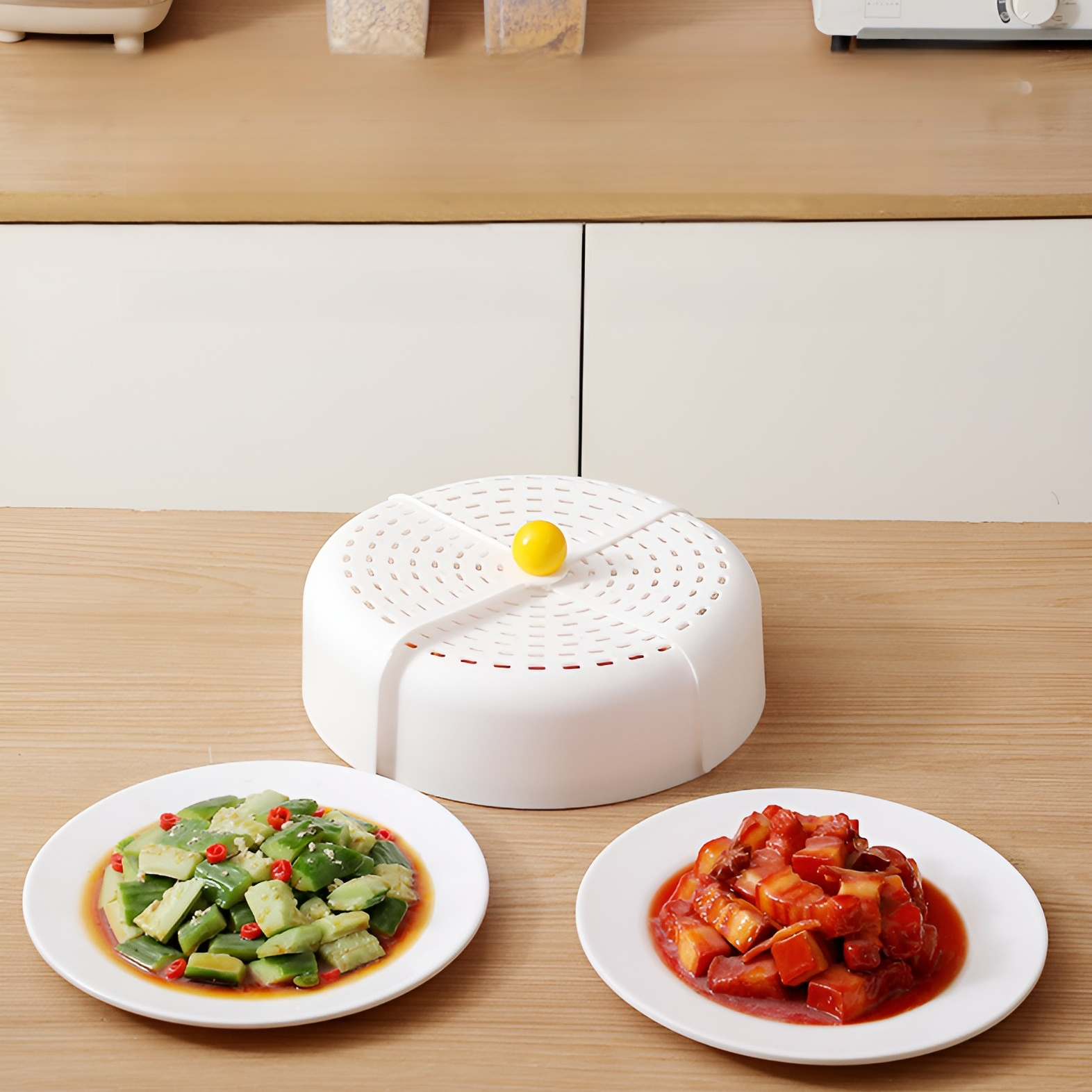 Foldable Ventilated Food Cover for Home Use