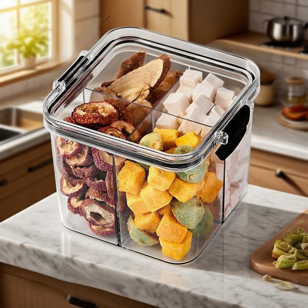 스플릿 투명 밀봉 탱크