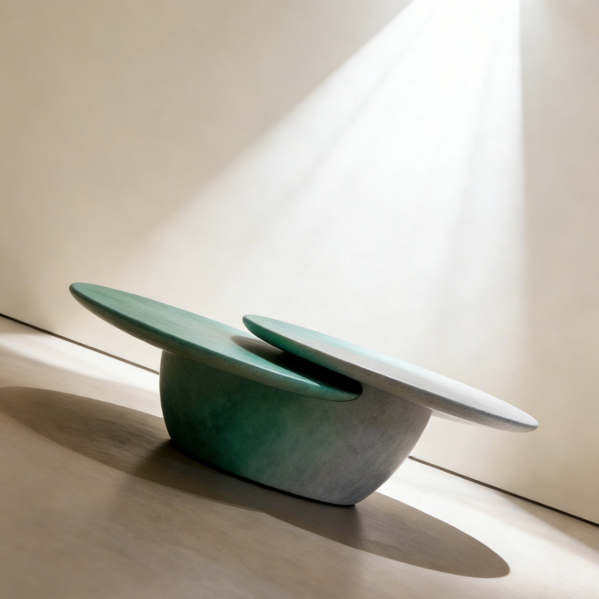 Mesa de salón con doble tablero y diseño creativo