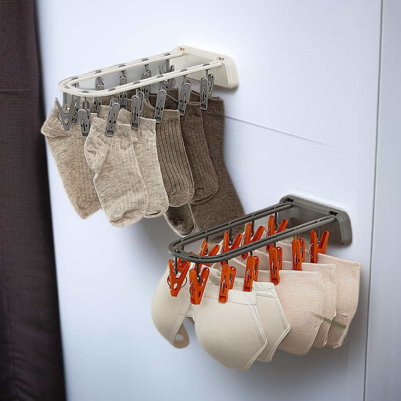 免打孔折疊晾衣架