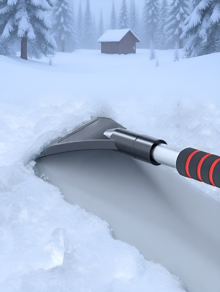 인체공학적 손잡이의 자동차 스크레이퍼