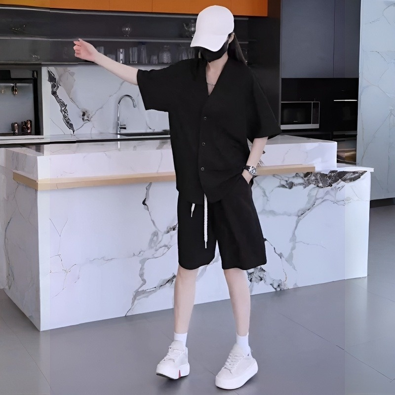 メンズアイスシルクカジュアル2点セット