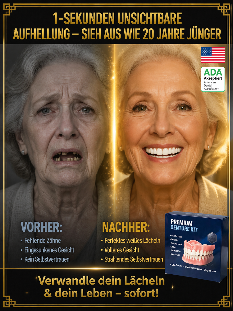 ADA-zertifizierte medizinische Zahnprothese