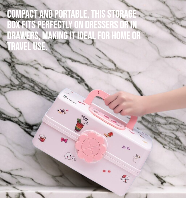 Hair accessory organizer with multiple compartments