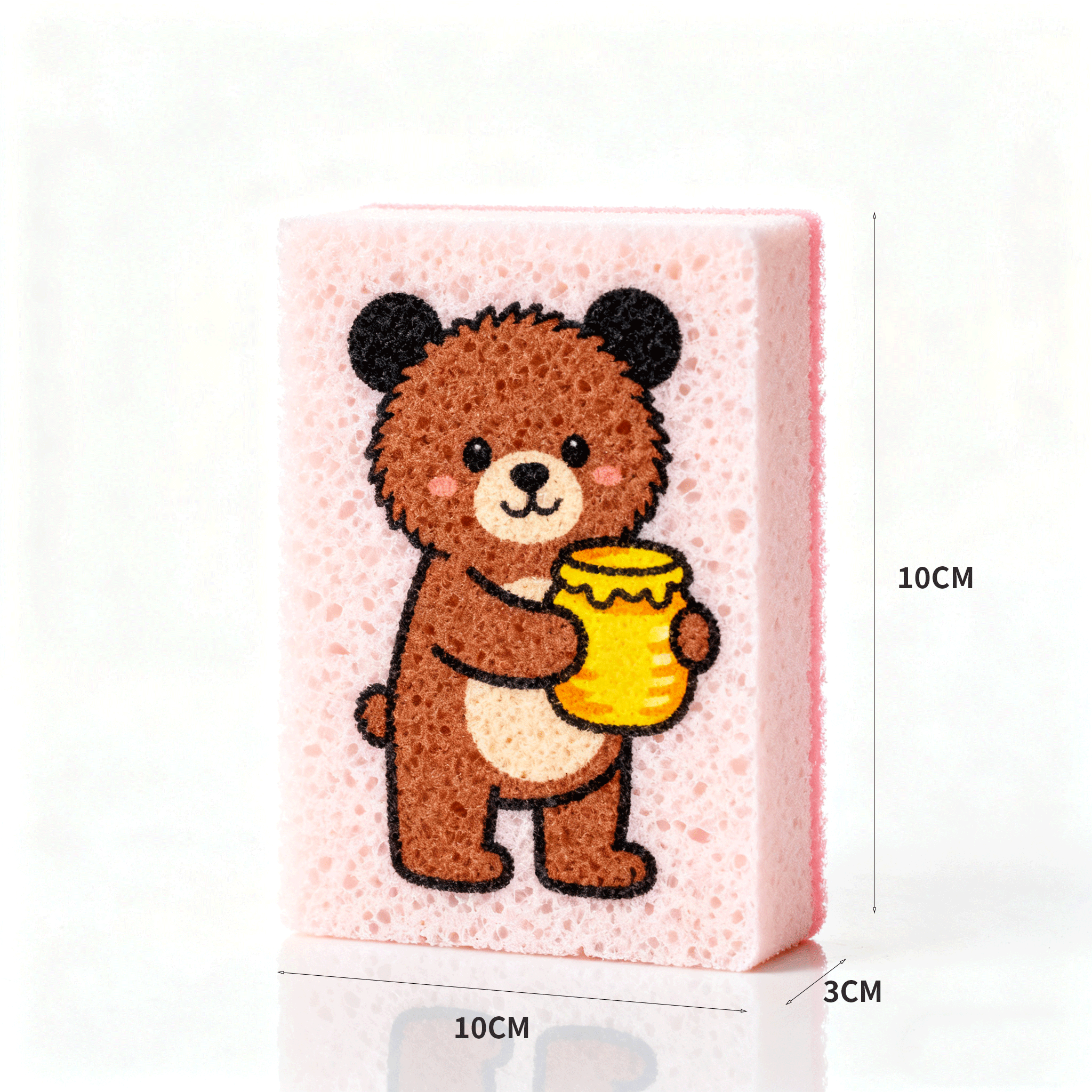 Barevné houbičky s dětskými motivy z celulózy