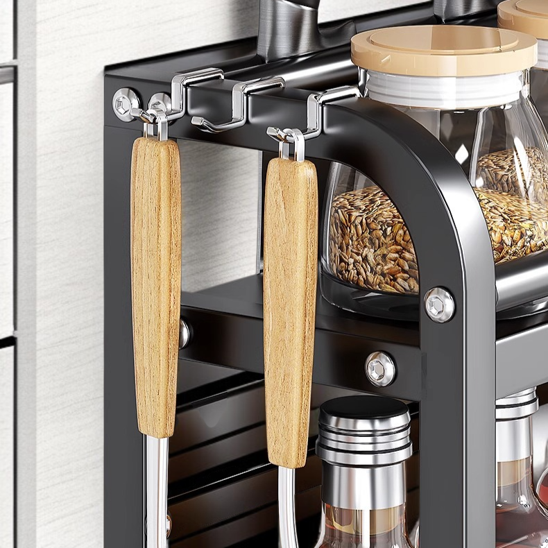 カウンター上のスパイスラック設置例