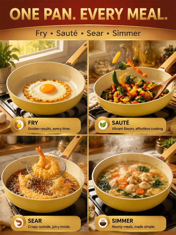 Lightweight Household Ceramic Non-Stick Pan